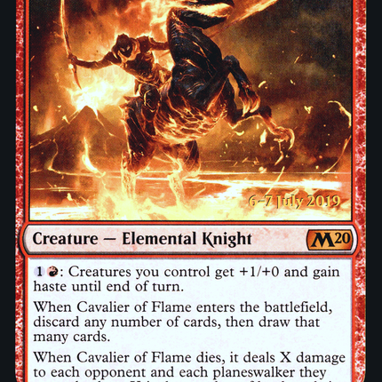 Cavalier of Flame [Core Set 2020 Promos] Prerelease Foil