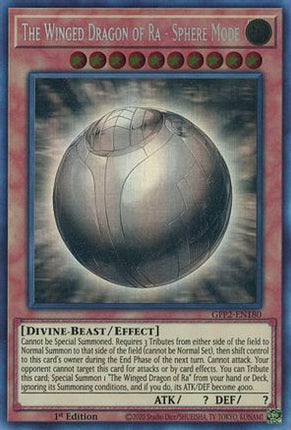 The Winged Dragon of Ra - Sphere Mode (Ghost Rare)  [GFP2-EN180] 1st Edition