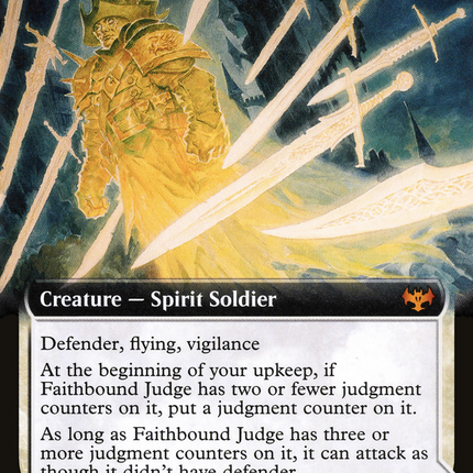 Faithbound Judge // Sinner's Judgment (Extended Art) [Innistrad: Crimson Vow]