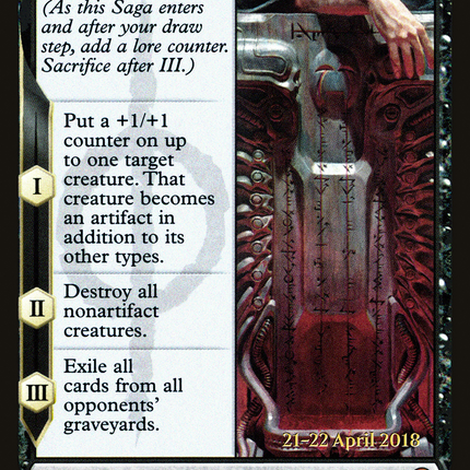 Phyrexian Scriptures [Dominaria Promos] Prerelease Foil