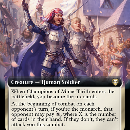 Champions of Minas Tirith (Extended Art) [Tales of Middle-earth Commander] Foil