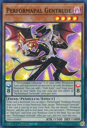 Performapal Gentrude (Super Rare) [DIFO-EN001] 1st Edition