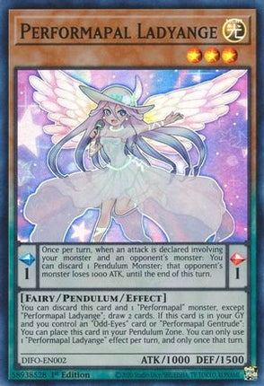 Performapal Ladyange (Super Rare) [DIFO-EN002] 1st Edition