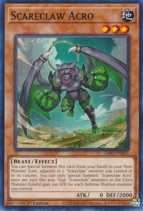 Scareclaw Acro (Common / Short Print) [DIFO-EN011] 1st Edition