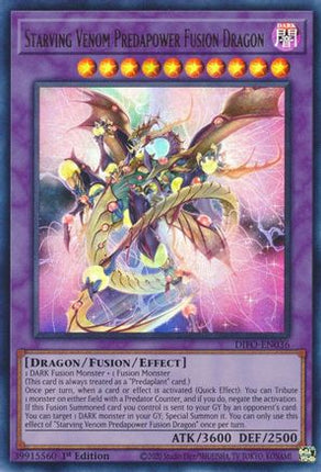 Starving Venom Predapower Fusion Dragon (Ultra Rare) [DIFO-EN036] 1st Edition