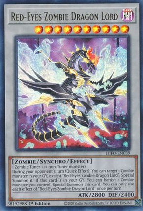 Red-Eyes Zombie Dragon Lord (Ultra Rare) [DIFO-EN039] 1st Edition
