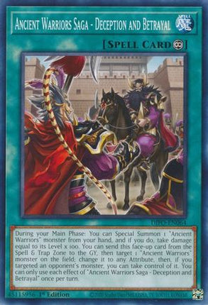 Ancient Warriors Saga - Deception and Betrayal (Common / Short Print) [DIFO-EN064] 1st Edition