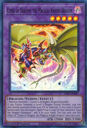 Curse of Dragon, the Magical Knight Dragon (Super Rare) [DIFO-EN097] 1st Edition