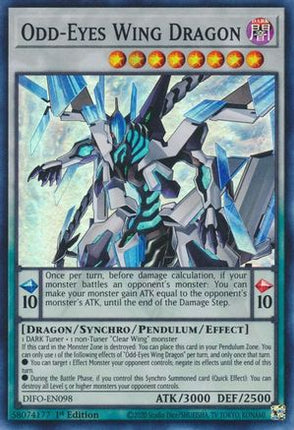 Odd-Eyes Wing Dragon (Super Rare) [DIFO-EN098] 1st Edition