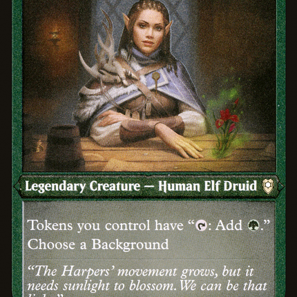 Jaheira, Friend of the Forest [Commander Legends: Battle for Baldur's Gate] Etched Foil