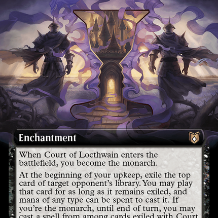Court of Locthwain (Extended Art) [Wilds of Eldraine Commander]