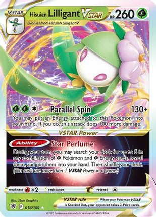 Hisuian Lilligant VSTAR - 18/null [SWSH10: Astral Radiance] Holofoil