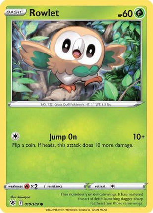 Rowlet - 19/189 [SWSH10: Astral Radiance] Reverse Holofoil