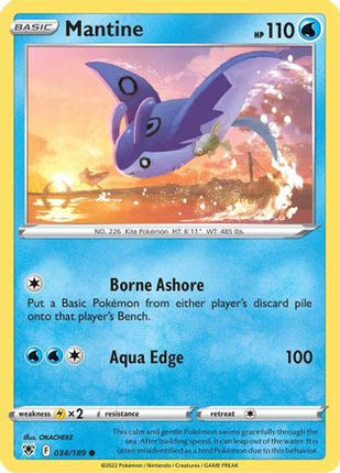 Mantine - 34/189 [SWSH10: Astral Radiance] Reverse Holofoil