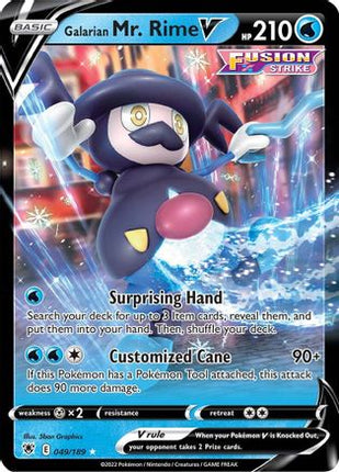 Galarian Mr. Rime V - 49/189 [SWSH10: Astral Radiance] Holofoil
