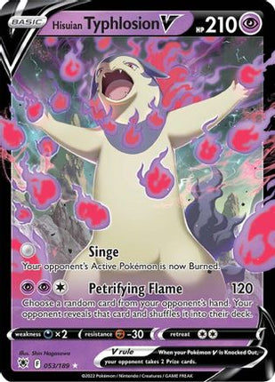 Hisuian Typhlosion V - 53/null [SWSH10: Astral Radiance] Holofoil