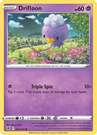 Drifloon - 63/189 [SWSH10: Astral Radiance] Reverse Holofoil