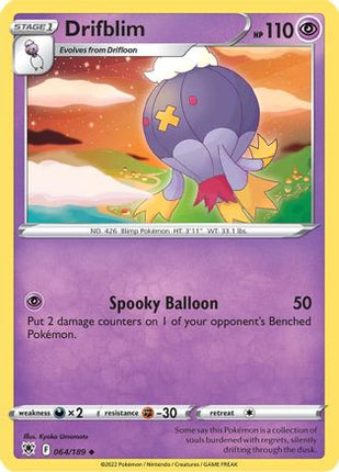 Drifblim - 64/189 [SWSH10: Astral Radiance] Reverse Holofoil