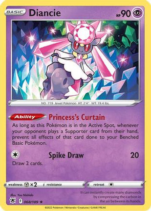 Diancie - 68/189 [SWSH10: Astral Radiance] Reverse Holofoil