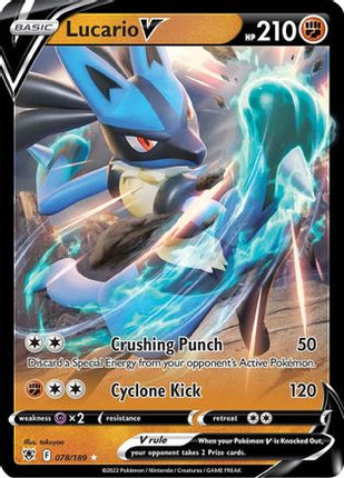 Lucario V - 78/null [SWSH10: Astral Radiance] Holofoil