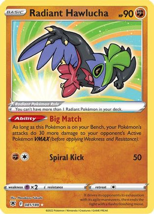 Radiant Hawlucha - 81/null [SWSH10: Astral Radiance] Holofoil