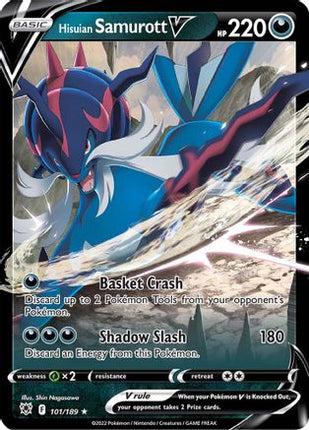 Hisuian Samurott V - 101/null [SWSH10: Astral Radiance] Holofoil