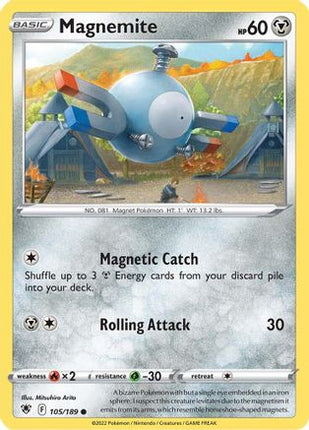 Magnemite - 105/189 [SWSH10: Astral Radiance] Reverse Holofoil