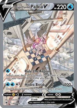 Origin Forme Palkia V (Alternate Full Art) - 167/189 [SWSH10: Astral Radiance] Holofoil