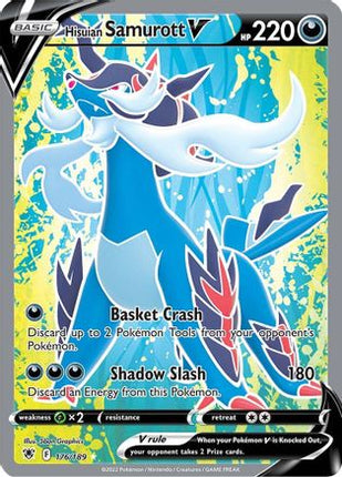 Hisuian Samurott V (Full Art) - 176/189 [SWSH10: Astral Radiance] Holofoil