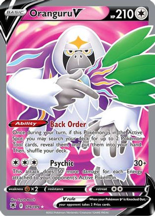 Oranguru V (Full Art) - 179/189 [SWSH10: Astral Radiance] Holofoil