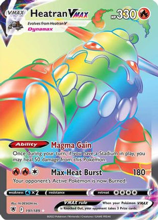 Heatran VMAX (Secret) - 191/189 [SWSH10: Astral Radiance] Holofoil