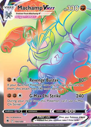 Machamp VMAX (Secret) - 194/189 [SWSH10: Astral Radiance] Holofoil