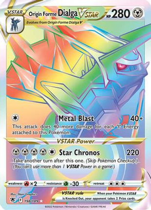 Origin Forme Dialga VSTAR - 198/189 (Secret) [SWSH10: Astral Radiance] Holofoil