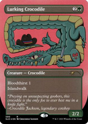 Lurking Crocodile (Foil Etched) [Secret Lair Drop Series] Foil
