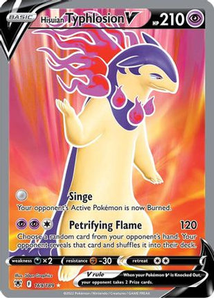 Hisuian Typhlosion V (Full Art) - 169/null [SWSH10: Astral Radiance] Holofoil