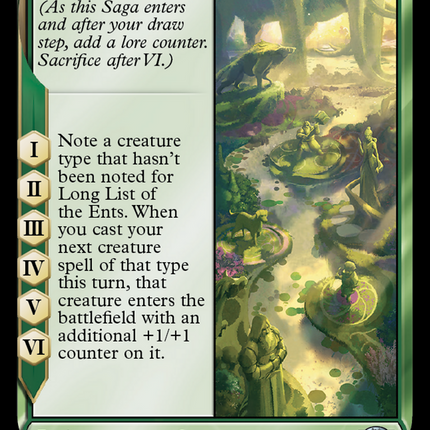 Long List of the Ents [The Lord of the Rings: Tales of Middle-earth]