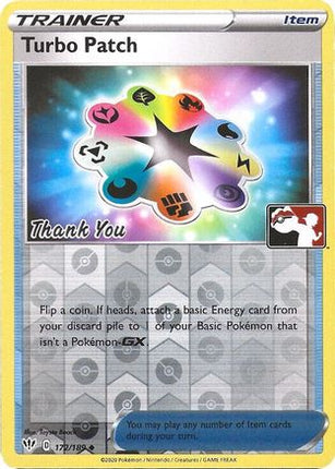 Turbo Patch - 172/189 (Pokemon League) [Thank You] [League & Championship Cards] Reverse Holofoil