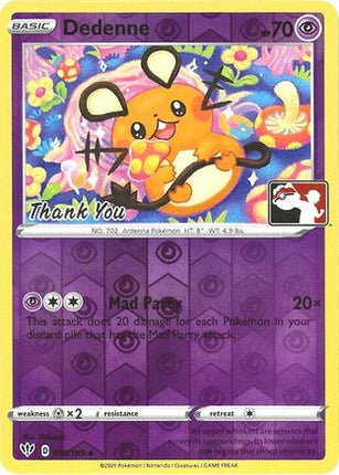 Dedenne - 78/189 (Pokemon League) [Thank You] [League & Championship Cards] Reverse Holofoil
