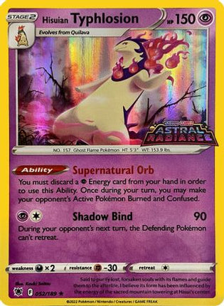 Hisuian Typhlosion - 052/189 (GameStop Exclusive) [Miscellaneous Cards & Products] Holofoil