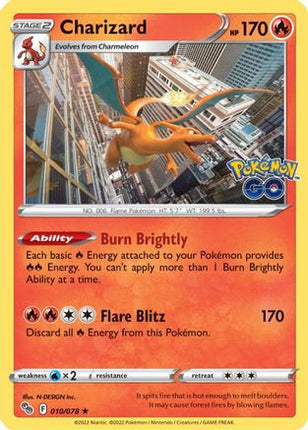 Charizard - 10/null [Pokemon GO] Reverse Holofoil