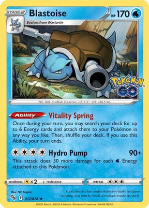 Blastoise - 17/null [Pokemon GO] Reverse Holofoil