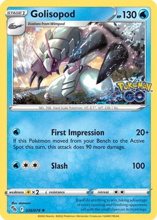 Golisopod - 26/null [Pokemon GO] Holofoil