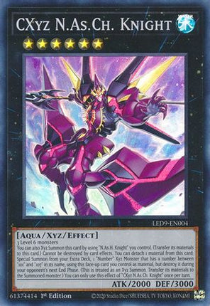 CXyz N.As.Ch. Knight (Super Rare) [LED9-EN004] 1st Edition