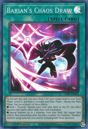 Barian's Chaos Draw (Super Rare) [LED9-EN005] 1st Edition