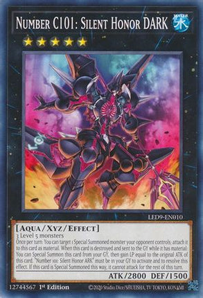 Number C101: Silent Honor DARK (Common / Short Print) [LED9-EN010] 1st Edition