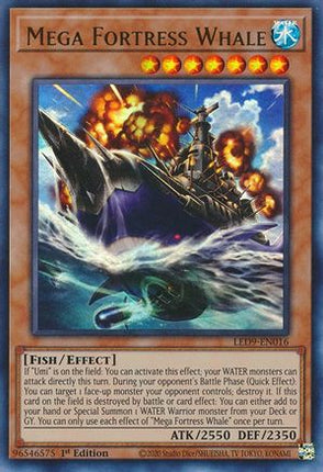 Mega Fortress Whale (Ultra Rare) [LED9-EN016] 1st Edition