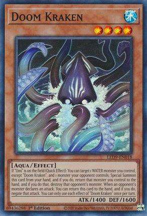 Doom Kraken (Super Rare) [LED9-EN018] 1st Edition