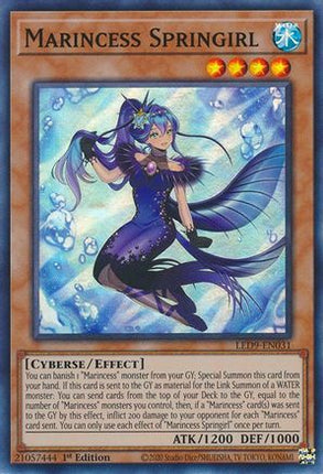 Marincess Springirl (Super Rare) [LED9-EN031] 1st Edition