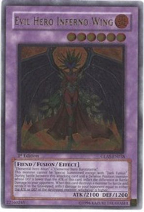 Evil Hero Inferno Wing (UTR) [GLAS-EN038] Ultimate Rare