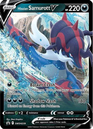 Hisuian Samurott V - SWSH239 - SWSH239/null [SWSH: Sword & Shield Promo Cards] Holofoil